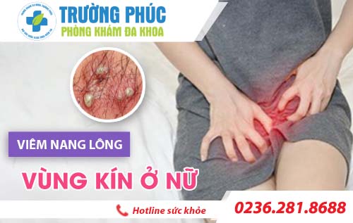 Những điều cần lưu ý khi nữ giới bị viêm nang lông vùng kín